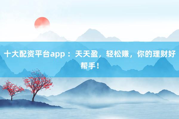 十大配资平台app ：天天盈，轻松赚，你的理财好帮手！
