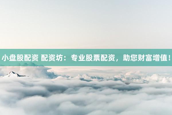 小盘股配资 配资坊：专业股票配资，助您财富增值！