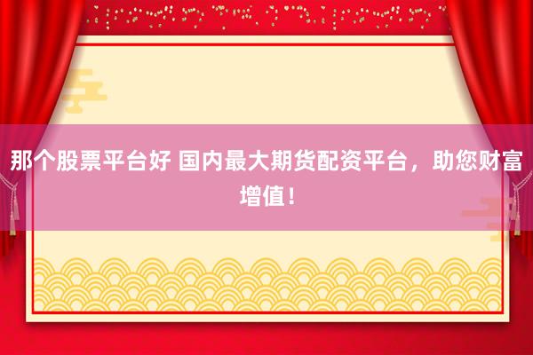 那个股票平台好 国内最大期货配资平台，助您财富增值！