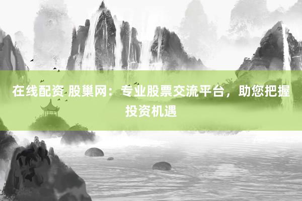 在线配资 股巢网:专业股票交流平台,助您把握投资机遇