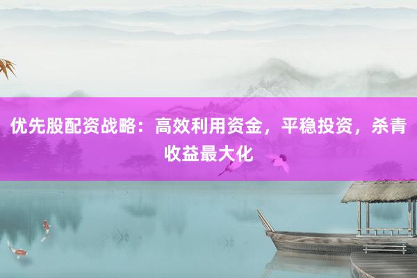 优先股配资战略：高效利用资金，平稳投资，杀青收益最大化